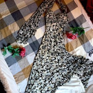 Nina Austin Elegant Beaded Floor Length Ball Gown